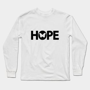 Hope having hope artistic typography design Long Sleeve T-Shirt